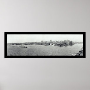 Buffalo Harbour, foto 1925 Poster