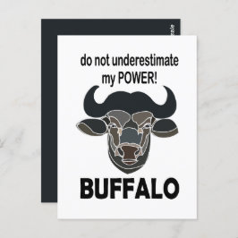 Buffalo Head Bison Animal Buffalo Briefkaart