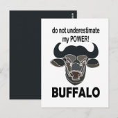 Buffalo Head Bison Animal Buffalo Briefkaart (Voorkant / Achterkant)