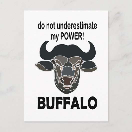 Buffalo Head Bison Animal Buffalo Briefkaart (Voorkant)