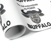 Buffalo Head Bison Animal Buffalo Cadeaupapier (Rol Hoek)