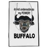 Buffalo Head Bison Animal Buffalo Medium Cadeauzakje (Voorkant)