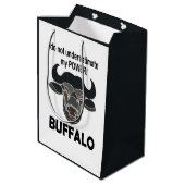 Buffalo Head Bison Animal Buffalo Medium Cadeauzakje (Achterkant Gekanteld)