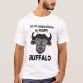 Buffalo Head Bison Animal Buffalo T-shirt (Voorkant)