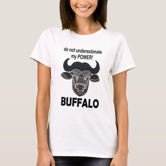 Buffalo Head Bison Dier Buffalo T-shirt (Voorkant)