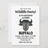 Buffalo Head Bizon Dier Buffalo Kaart (Voorkant)