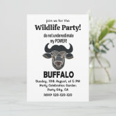 Buffalo Head Bizon Dier Buffalo Kaart (Staand voorkant)