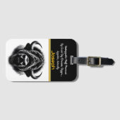Buffalo Head: kracht en schoonheid Bagagelabel (Voorkant (horizontaal))