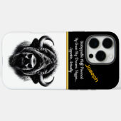 Buffalo Head: kracht en schoonheid Case-Mate iPhone Case (Achterkant (horizontaal))