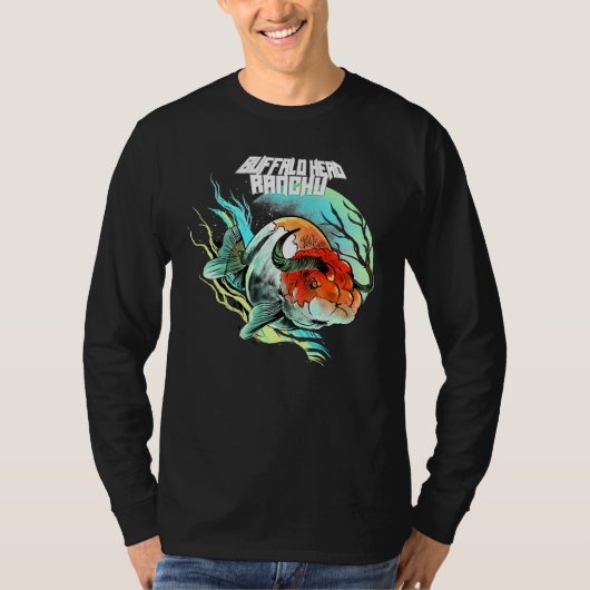 Buffalo-Head Ranchu-Sunset voor mannen T-shirt (Voorkant)
