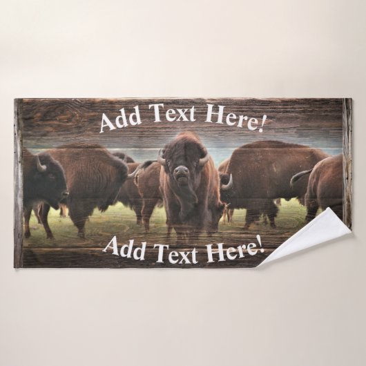 Buffalo Herd Bad Handdoek (Badhanddoek)