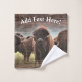 Buffalo Herd Bad Handdoek (Wasdoekje)