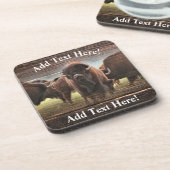 Buffalo Herd Bier Onderzetter (Linkerzijde)