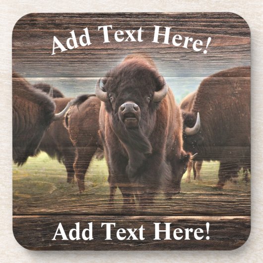 Buffalo Herd Bier Onderzetter (Voorkant)