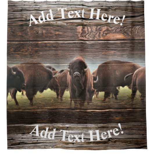 Buffalo Herd Douchegordijn (Voorkant)