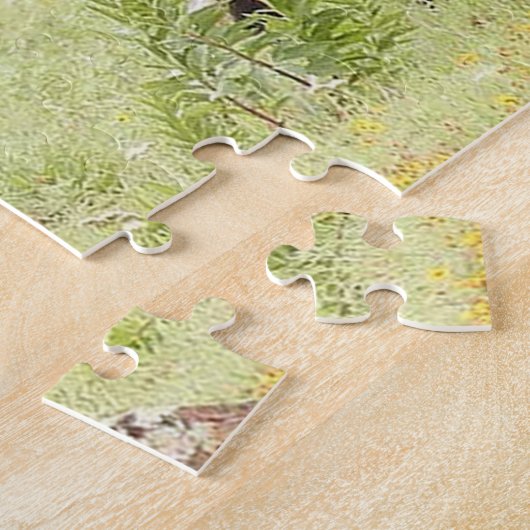 Buffalo Herd Foto Puzzle Legpuzzel (Zijkant)