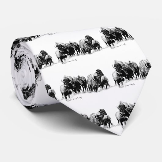 Buffalo Herd Stropdas (Opgerold)
