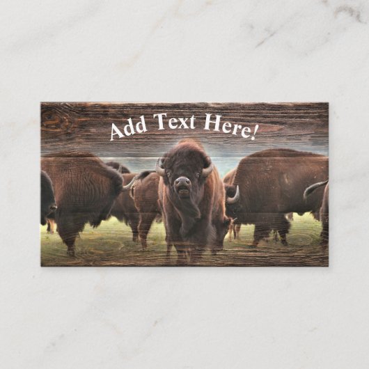 Buffalo Herd Visitekaartje (Voorkant)