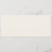 Buffalo Herfst Foliage Bison Script Weduwmenu Menu (Achterkant)