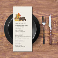 Buffalo Herfst Foliage Bison Script Weduwmenu