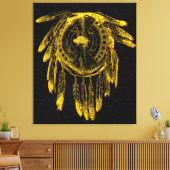 Buffalo Hide Schild 1 Ingepakt Canvas Afdruk (Insitu (Woonkamer))