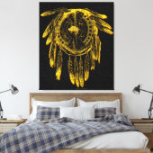 Buffalo Hide Schild 1 Ingepakt Canvas Afdruk (Insitu (Slaapkamer))