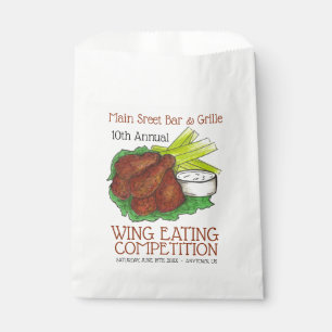Buffalo Hot Chicken Wings Wing Eating Competitie Bedankzakje