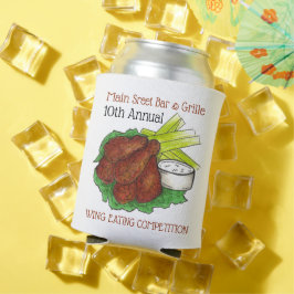 Buffalo Hot Chicken Wings Wing Eating Competitie Blikjeskoeler