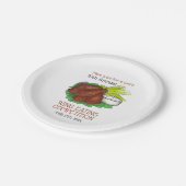 Buffalo Hot Chicken Wings Wing Eating Competitie Papieren Bordje (Gekanteld)