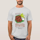 Buffalo Hot Chicken Wings Wing Eating Competitie T-shirt (Voorkant)