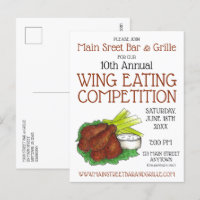 Buffalo Hot Chicken Wings Wing Eating Competitie