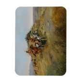 Buffalo Hunt, 1891 (olie op canvas) Magneet (Verticaal)