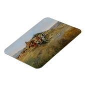 Buffalo Hunt, 1891 (olie op canvas) Magneet (Linkerzijde)