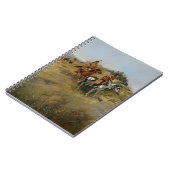 Buffalo Hunt, 1891 (olie op canvas) Notitieboek (Linkerzijde)