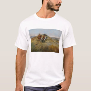 Buffalo Hunt, 1891 (olie op canvas) T-shirt