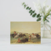 Buffalo Hunt Briefkaart (Staand voorkant)