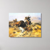 Buffalo Hunt Canvas Afdruk (Voorkant)