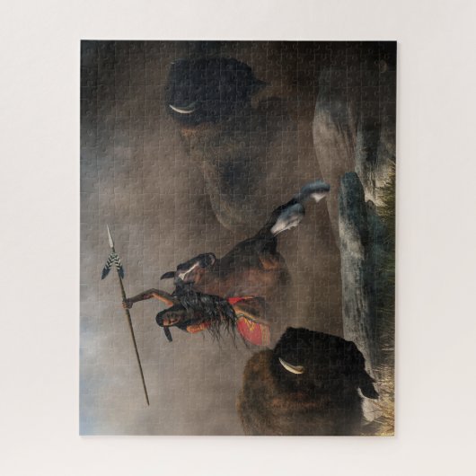 Buffalo Hunt Legpuzzel (Verticaal)