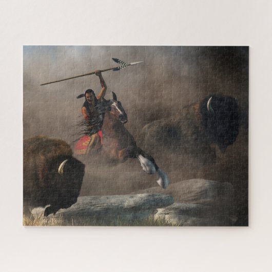 Buffalo Hunt Legpuzzel (Horizontaal)