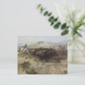 Buffalo Hunt No. 26 van CM Russell,  Indiërs (Staand voorkant)