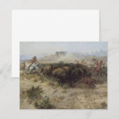 Buffalo Hunt No. 26 van CM Russell,  Indiërs (Voorkant / Achterkant)