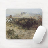 Buffalo Hunt No. 26 van CM Russell,  Indiërs Muismat (Met muis)