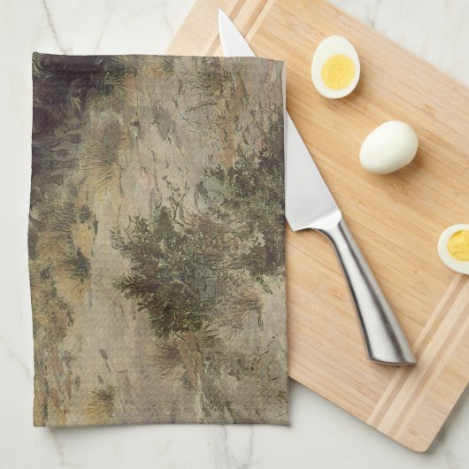 Buffalo Hunt No. 26 van CM Russell,  Indiërs Theedoek (Quarter Fold)