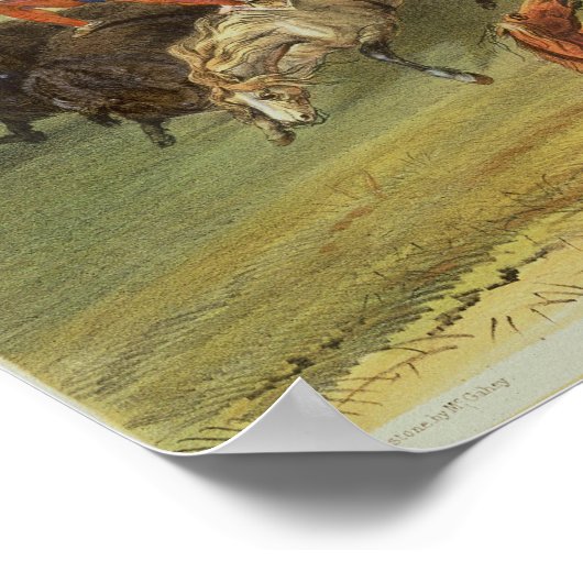 Buffalo Hunt Poster (Hoek)