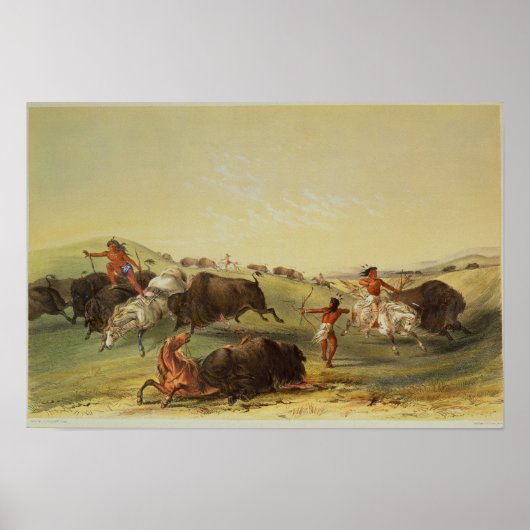 Buffalo Hunt Poster (Voorkant)
