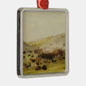 Buffalo Hunt, Surround, c.1832 Metalen Ornament (Rechts)