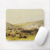 Buffalo Hunt, Surround, c.1832 Muismat (Met muis)