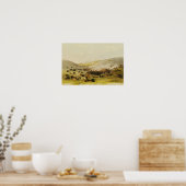 Buffalo Hunt, Surround, c.1832 Poster (Keuken)