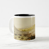 Buffalo Hunt, Surround, c.1832 Tweekleurige Koffiemok (Voorkant links)