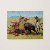 Buffalo Hunt van Remington, Native American Legpuzzel (Horizontaal)